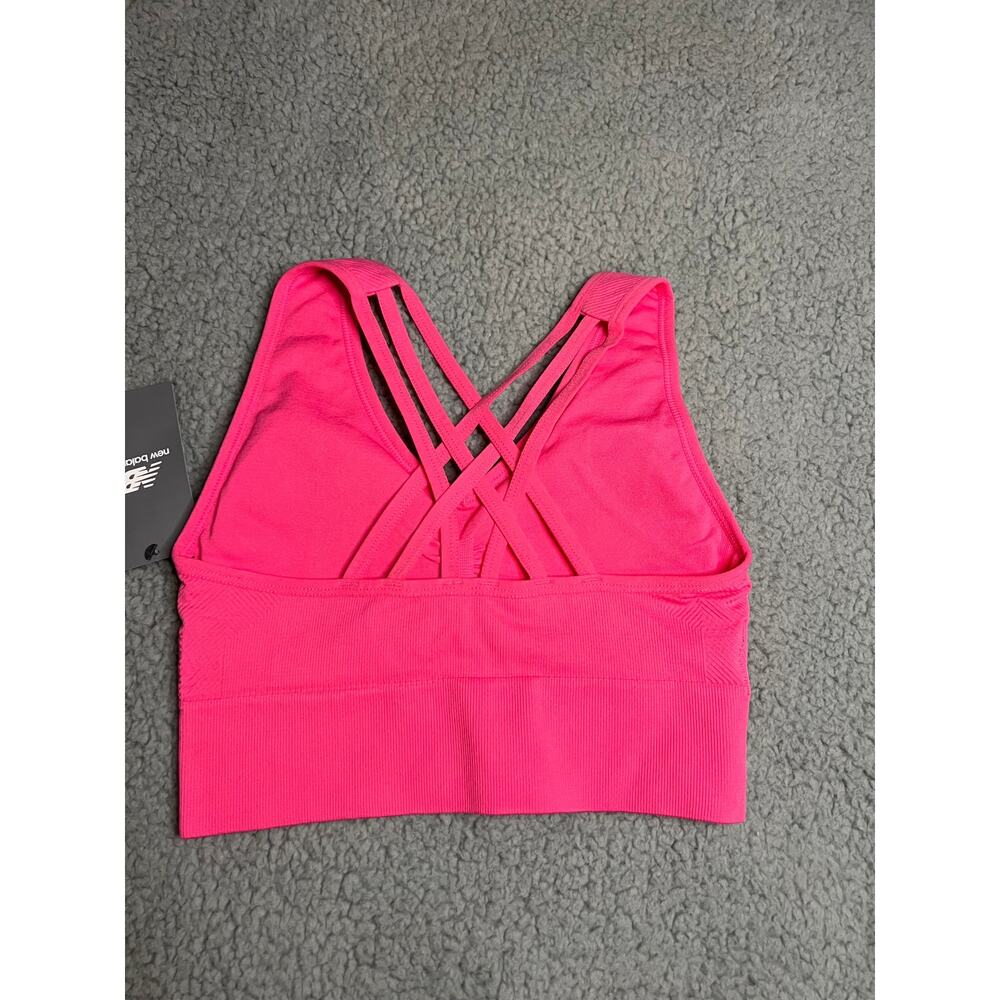 New Balance Pink Sports Bra Medium NWT (B100114) - Picture 2 of 5